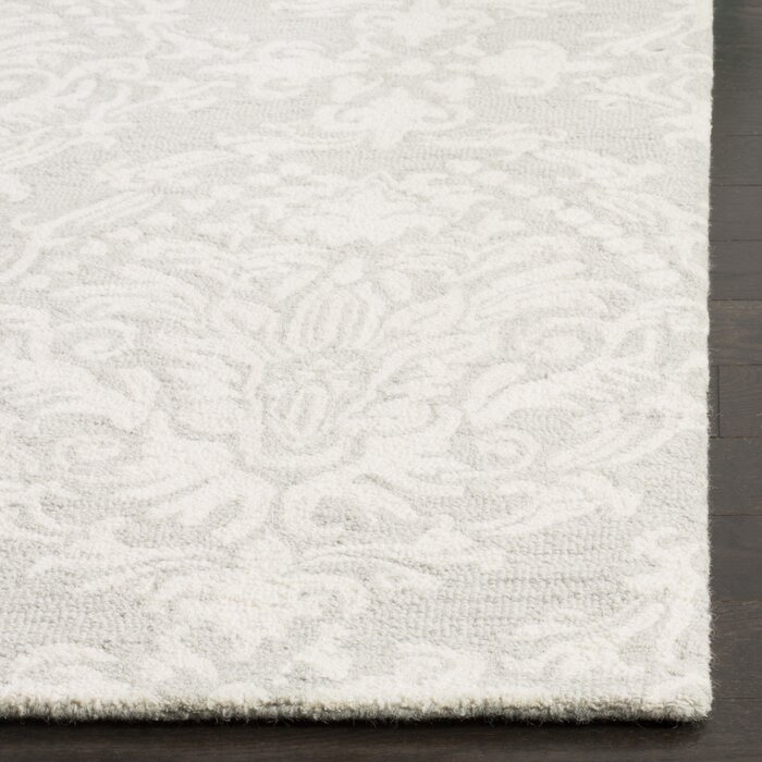 Langley Street Ferrera Handmade Hand Tufted Wool Sage Ivory Rug